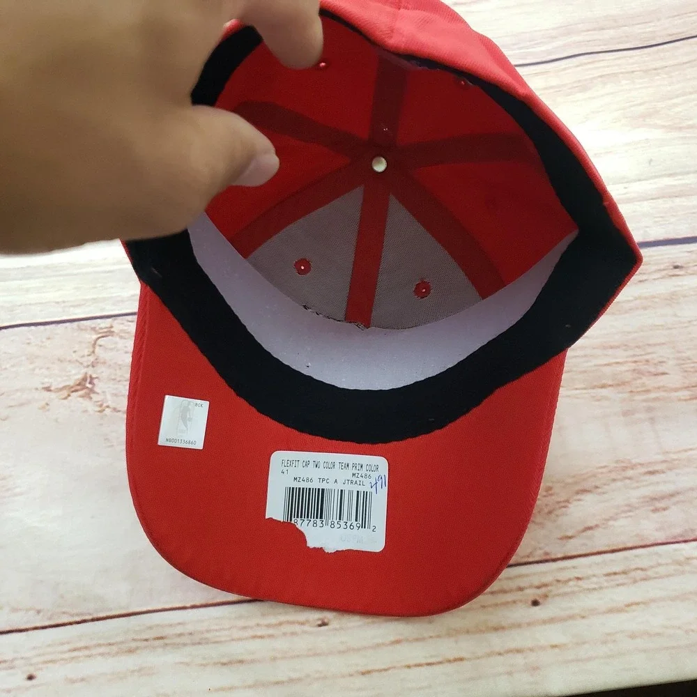Portland Trail Blazers Hat Cap Fitted OSFA Red NBA Basketball Mens‎ One Size